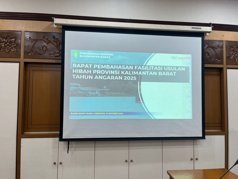 Rapat Pembahasan Fasilitasi Usulan Hibah Provinsi Kalimantan Barat Tahun Anggaran 2025